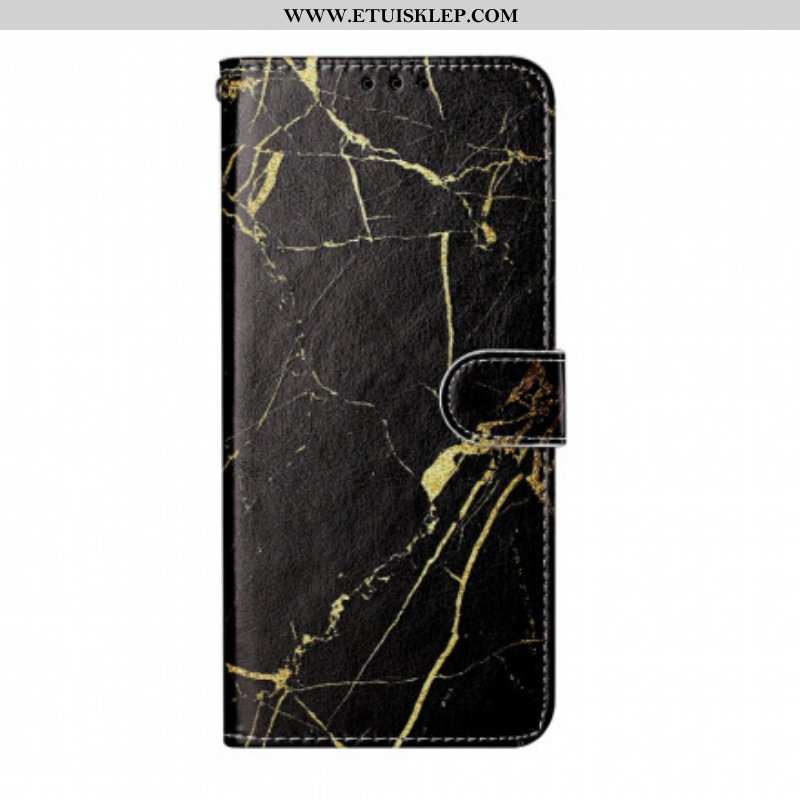 Skórzany Futerał do Samsung Galaxy S21 Ultra 5G Marmur